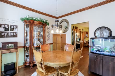 Dining room at 8344 Hunters Meadow Court, Indianapolis, IN