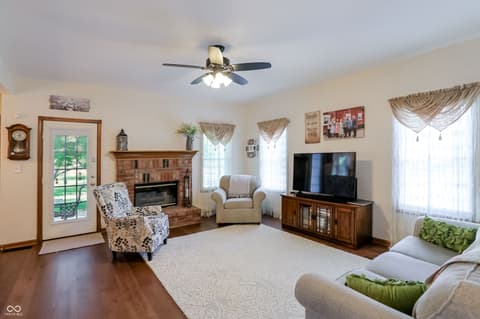 Living room at 8344 Hunters Meadow Court, Indianapolis, IN