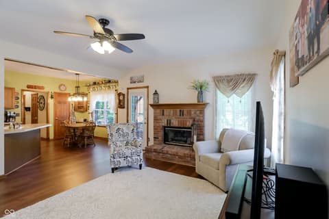 Living room at 8344 Hunters Meadow Court, Indianapolis, IN