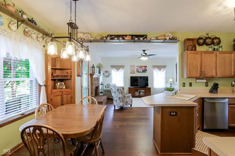 Dining room at 8344 Hunters Meadow Court, Indianapolis, IN