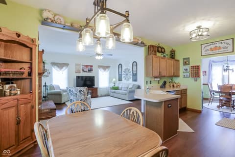Dining room at 8344 Hunters Meadow Court, Indianapolis, IN