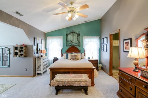 Bedroom at 8344 Hunters Meadow Court, Indianapolis, IN
