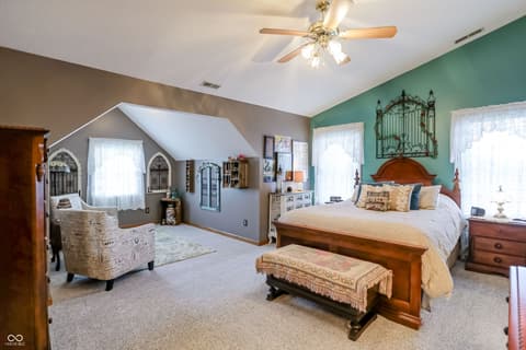 Bedroom at 8344 Hunters Meadow Court, Indianapolis, IN
