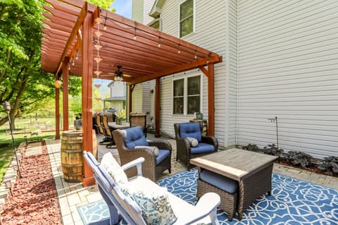 Outdoor living area at 8344 Hunters Meadow Court, Indianapolis, IN