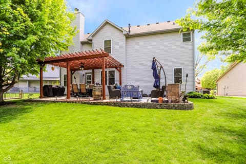 Backyard at 8344 Hunters Meadow Court, Indianapolis, IN