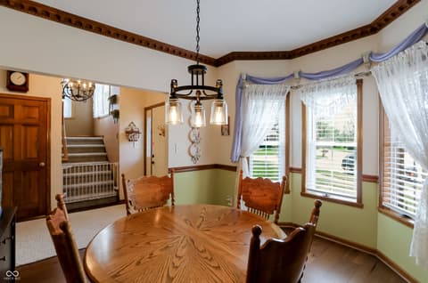 Dining room at 8344 Hunters Meadow Court, Indianapolis, IN