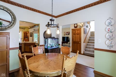 Dining room at 8344 Hunters Meadow Court, Indianapolis, IN