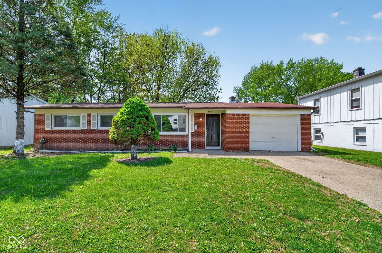 Front exterior at 3614 Lori Lane, Indianapolis, IN