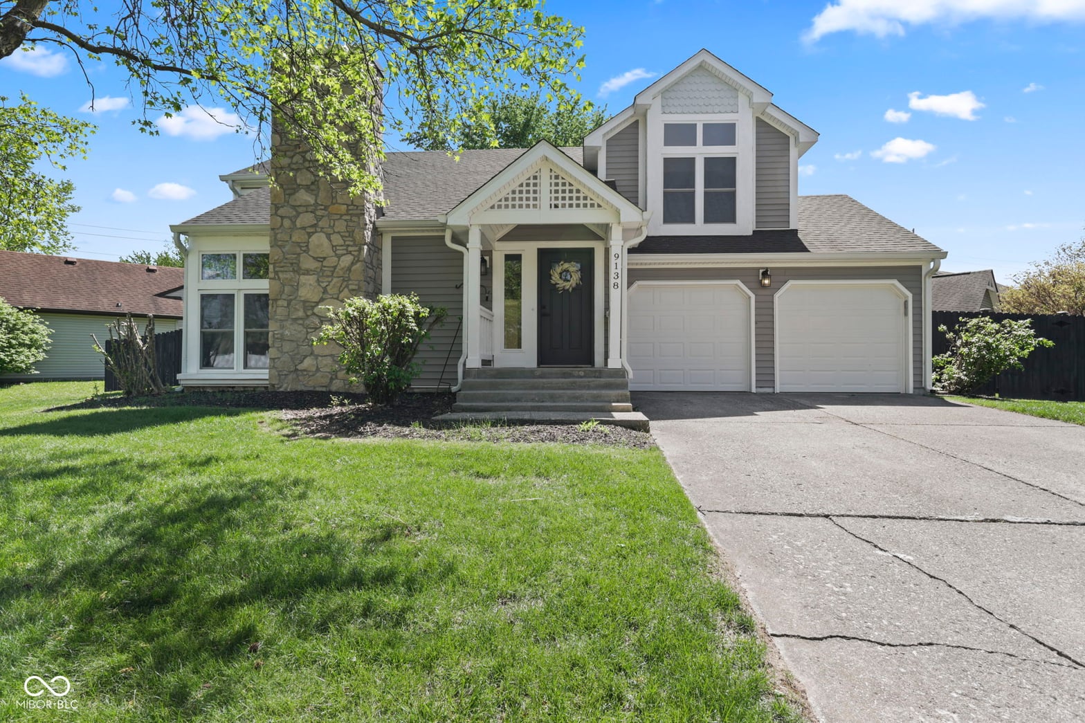 Front exterior at 9138 Hardwood Court, Indianapolis, IN
