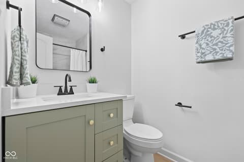 Bathroom at 9138 Hardwood Court, Indianapolis, IN
