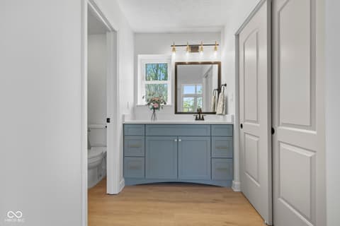 Primary bathroom at 9138 Hardwood Court, Indianapolis, IN