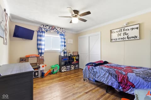 Bedroom at 4735 W County Road 75 S, Greencastle, IN