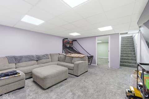 Family room at 4735 W County Road 75 S, Greencastle, IN