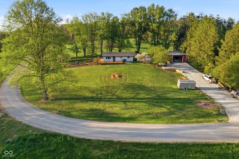 Aerial view at 4735 W County Road 75 S, Greencastle, IN