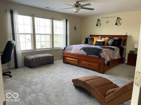 Primary bedroom at 2147 Fairweather Drive, Indianapolis, IN