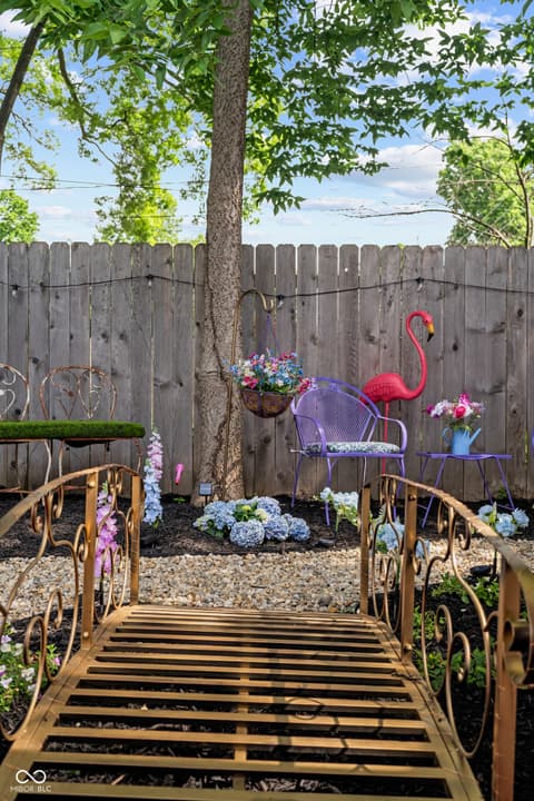 Outdoor living area at 814 E 48th Street, Indianapolis, IN