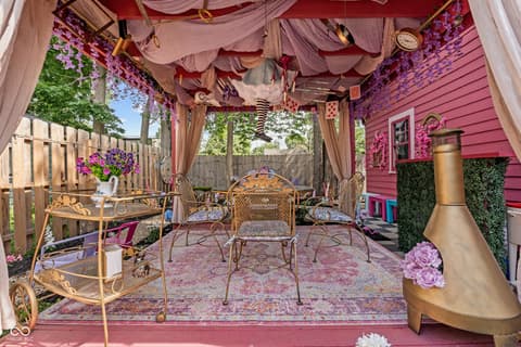 Outdoor living area at 814 E 48th Street, Indianapolis, IN