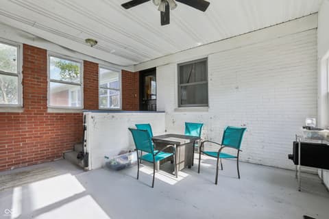Outdoor living area at 1407 W Us Highway 52, Fountaintown, IN