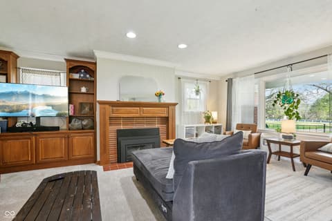 Living room at 1407 W Us Highway 52, Fountaintown, IN