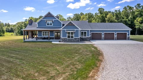 Front exterior at 5780 E County Road 1200 S, Cloverdale, IN