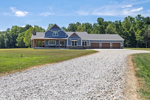 Front exterior at 5780 E County Road 1200 S, Cloverdale, IN