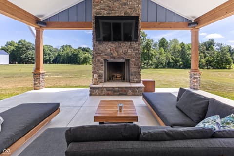 Outdoor living area at 5780 E County Road 1200 S, Cloverdale, IN