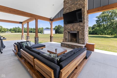 Outdoor living area at 5780 E County Road 1200 S, Cloverdale, IN