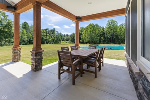Outdoor living area at 5780 E County Road 1200 S, Cloverdale, IN