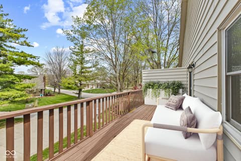 Outdoor living area at 2525 Brewster Road, Indianapolis, IN