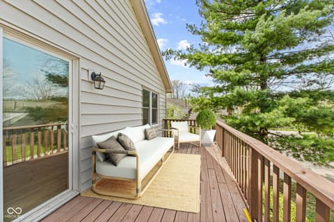 Outdoor living area at 2525 Brewster Road, Indianapolis, IN