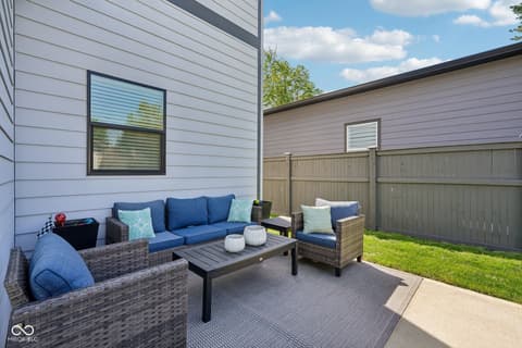 Outdoor living area at 2846 Mac Pherson Avenue, Indianapolis, IN
