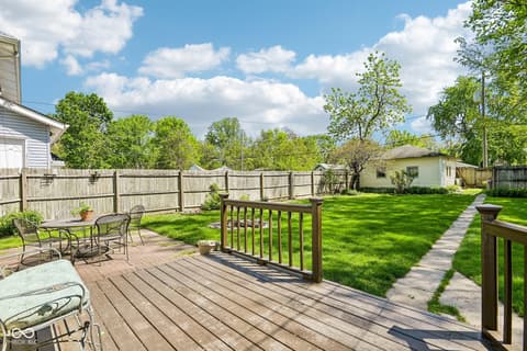 Outdoor living area at 335 S Emerson Avenue, Indianapolis, IN