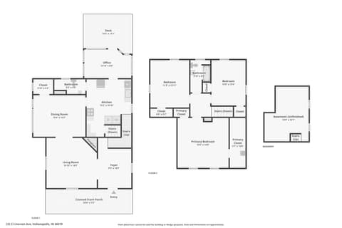 Floor Plan — 335 S Emerson Avenue, Indianapolis, IN