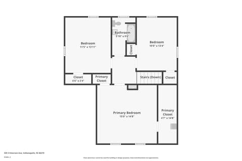 Floor Plan — 335 S Emerson Avenue, Indianapolis, IN