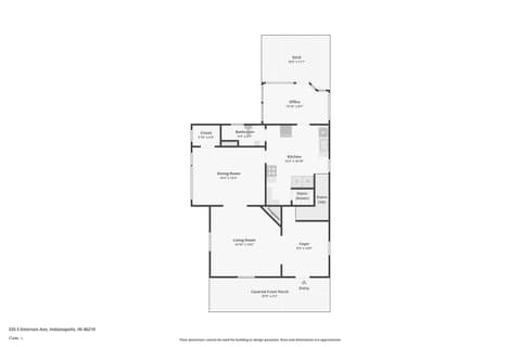 Floor Plan — 335 S Emerson Avenue, Indianapolis, IN