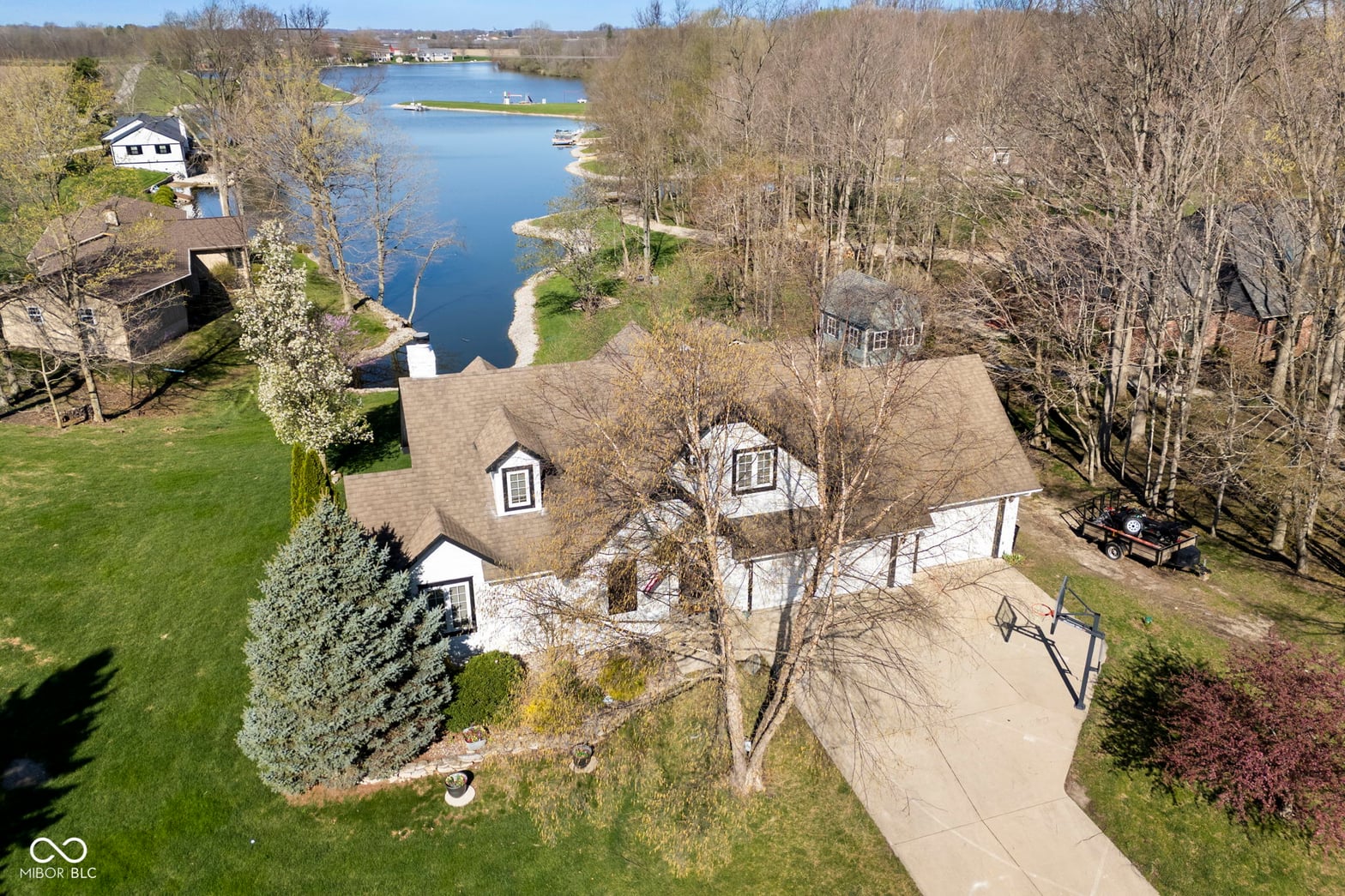 Aerial view at 4510 N Wildwood Drive, Frankfort, IN