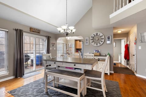 Dining room at 4510 N Wildwood Drive, Frankfort, IN