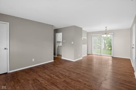 Living room at 3903 Marseille Road, Indianapolis, IN