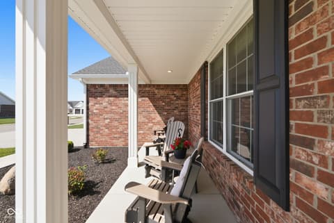 Outdoor living area at 1400 N Tk Way, Yorktown, IN