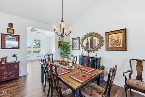 Dining room at 1400 N Tk Way, Yorktown, IN