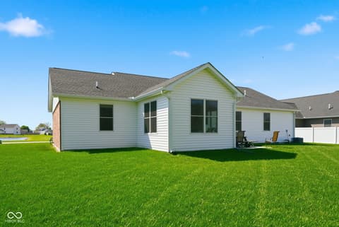 Backyard at 1400 N Tk Way, Yorktown, IN