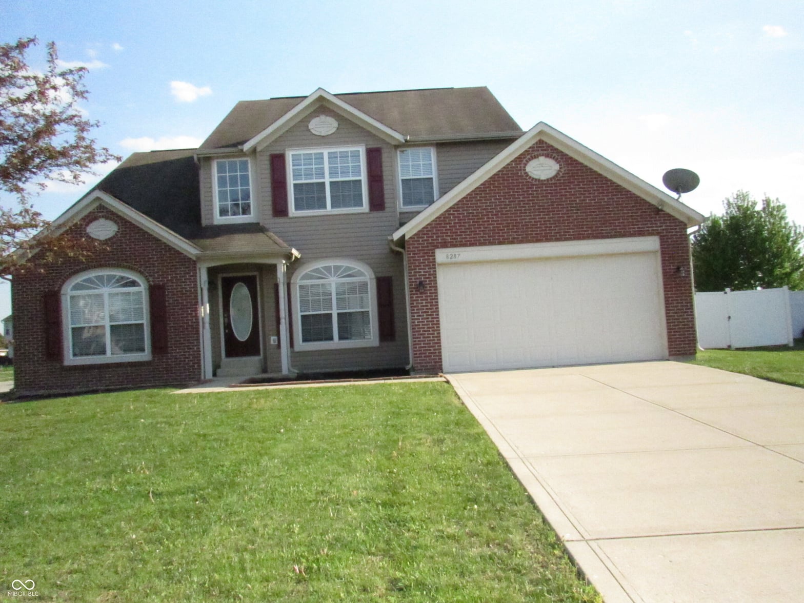 Front exterior at 8287 Shute Circle, Avon, IN