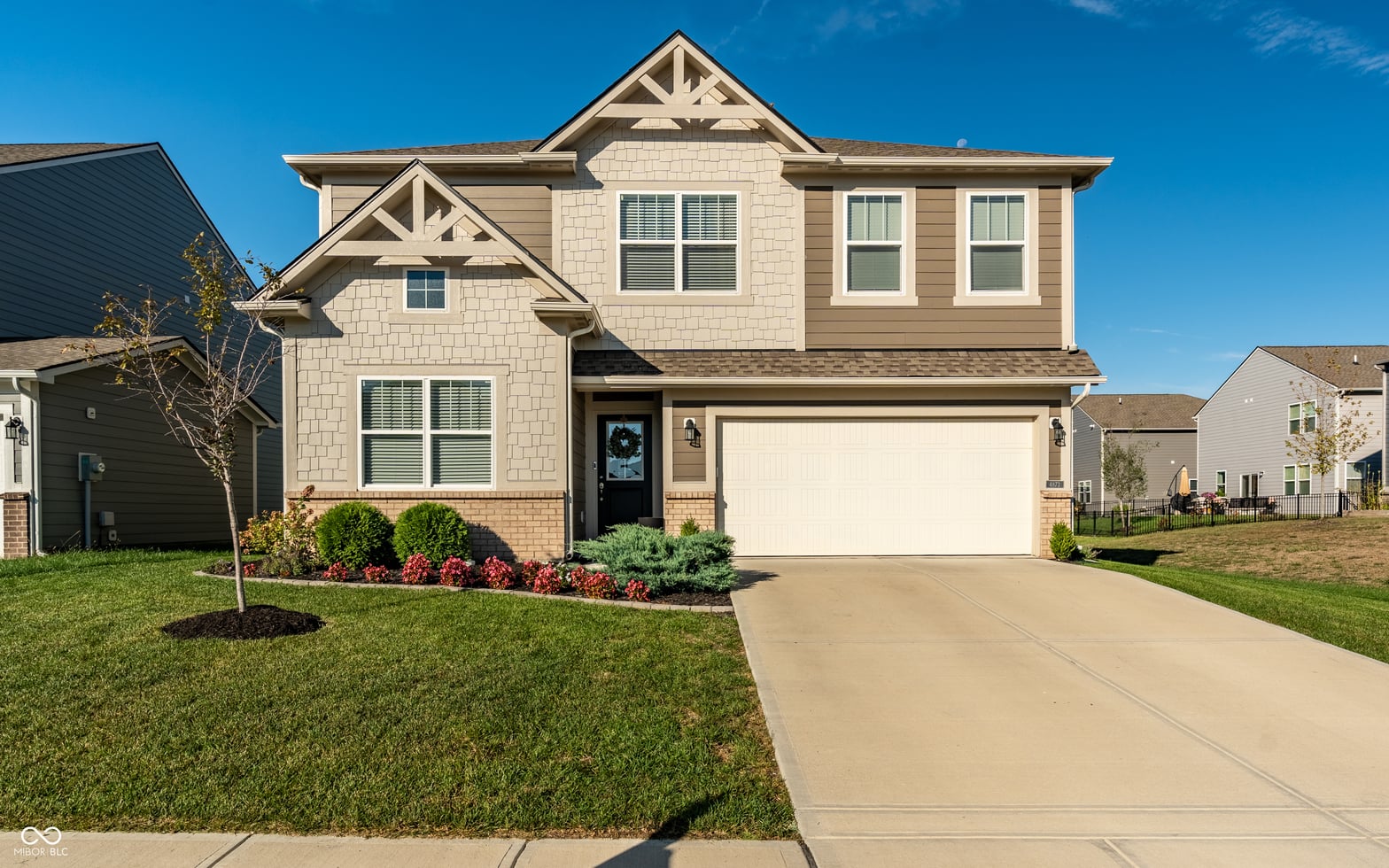 Front exterior at 4873 Oak Hill Drive, Lebanon, IN