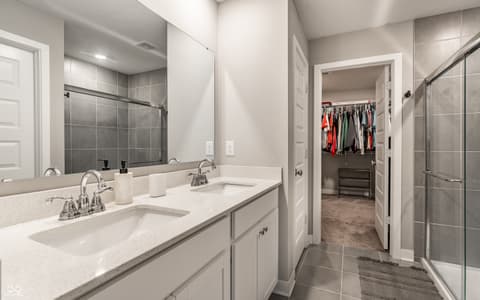 Primary bathroom at 4873 Oak Hill Drive, Lebanon, IN