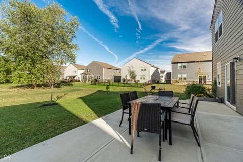 Outdoor living area at 4873 Oak Hill Drive, Lebanon, IN