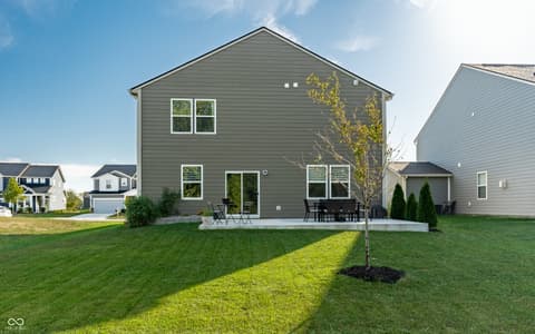 Backyard at 4873 Oak Hill Drive, Lebanon, IN