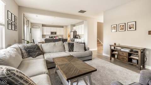 Living room at 4873 Oak Hill Drive, Lebanon, IN