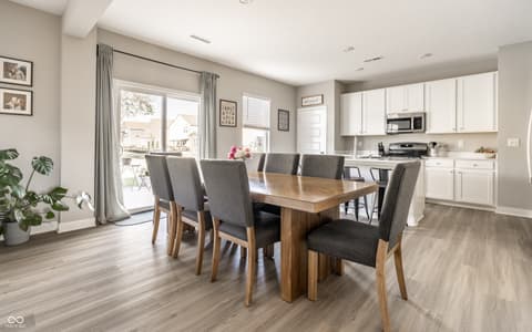 Dining room at 4873 Oak Hill Drive, Lebanon, IN