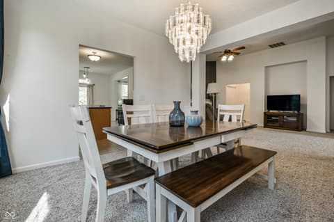 Dining room at 5206 Skipping Stone Drive, Indianapolis, IN