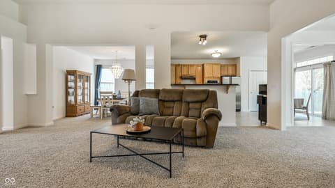 Living room at 5206 Skipping Stone Drive, Indianapolis, IN